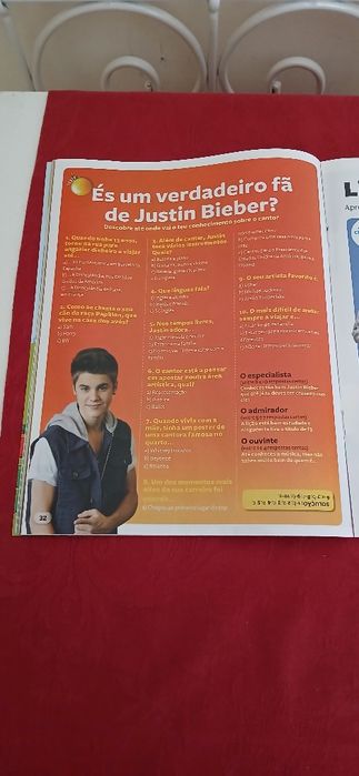 Revista Visão - Justin Bieber