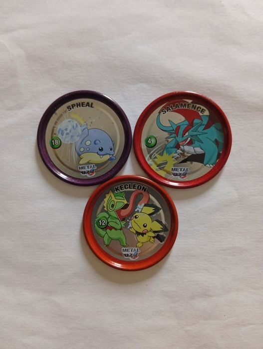 Tazos Pokémon Metálicos Originais