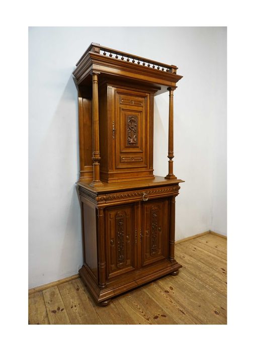 STARY zgrabny kredens kabinet orzech Francja