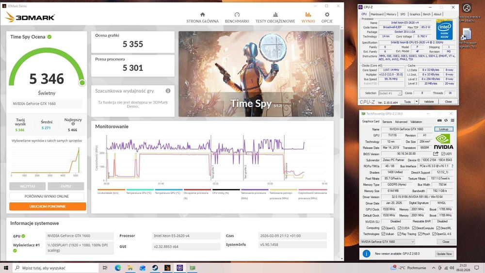 Komputer gamingowy Intel 8 rdzeni | 16GB RAM DDR4 | GTX 1660 | SSD+HDD