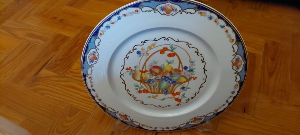 Terrina e prato de Limoges Antigo