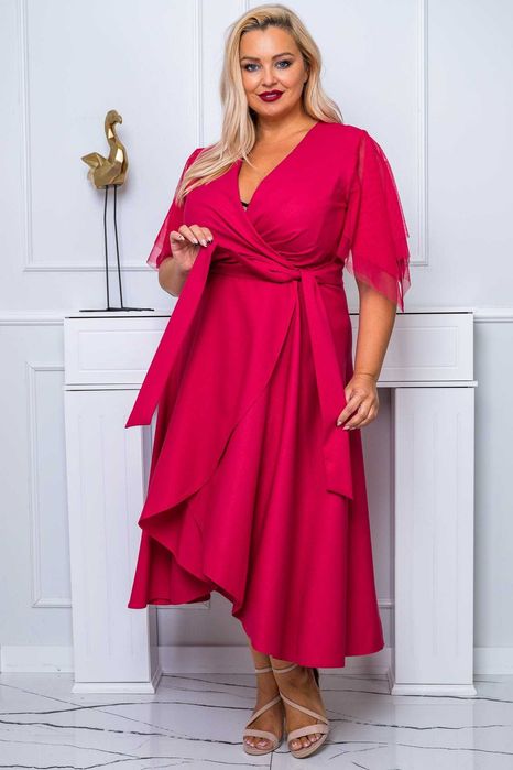 Sukienka midi ELENA wieczorowa 44-50 nowa