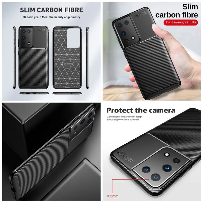 Carbon Fiber Case for Samsung S22 / S21 Plus / S22 Ultra / S21 / S22 Plus64741111517955120