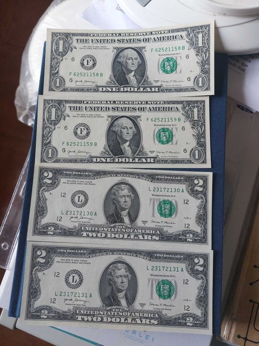 Notas de 2 Dólares USA