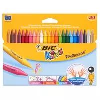 Kredki świecowe Plastidecor Pudełko 24 sztuki. BIC. Nowy Produkt