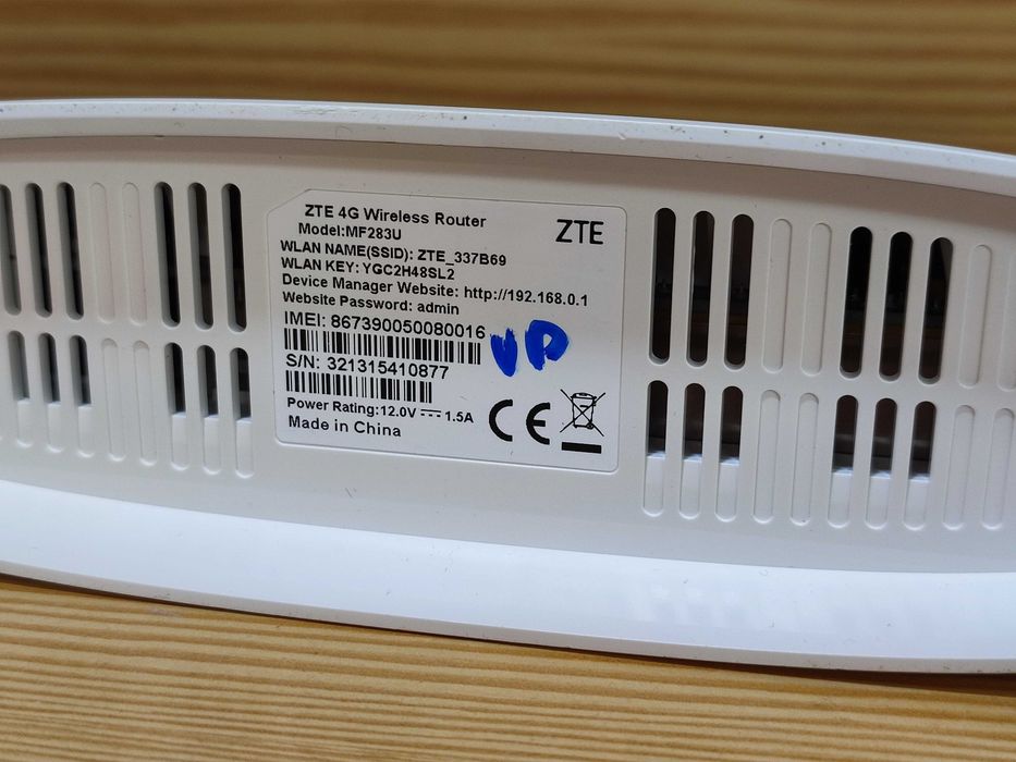 Router ZTE 4G MF283U com entrada SIM