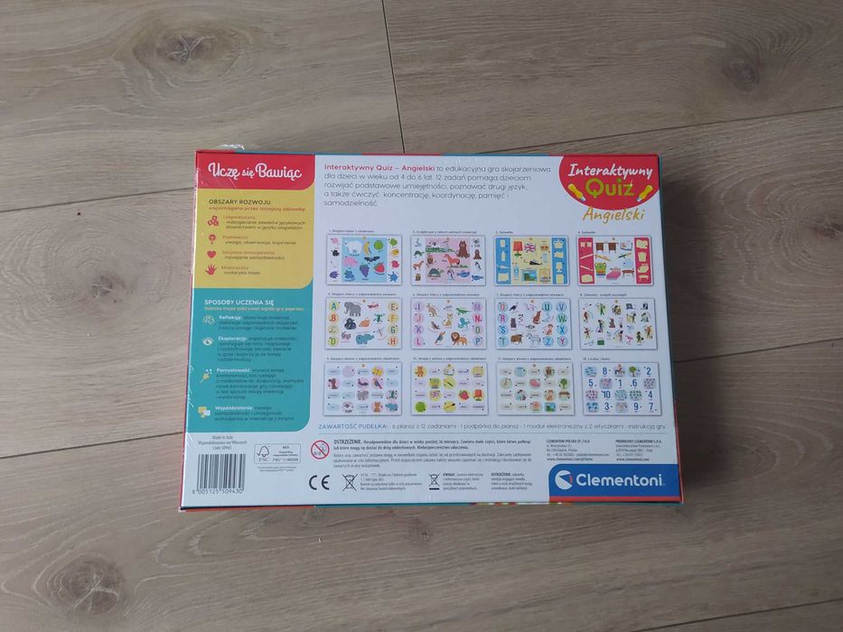 Interaktywny quiz Angielski Clementoni