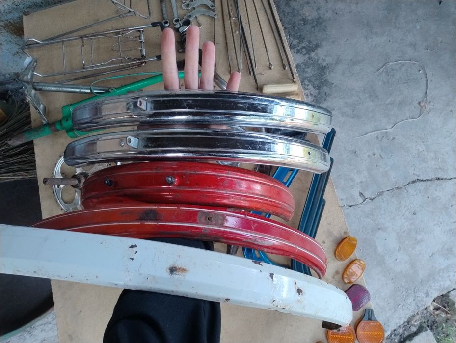 СССР велозапчастини щиток педалі зірочка шатун велосипеда багажник клю