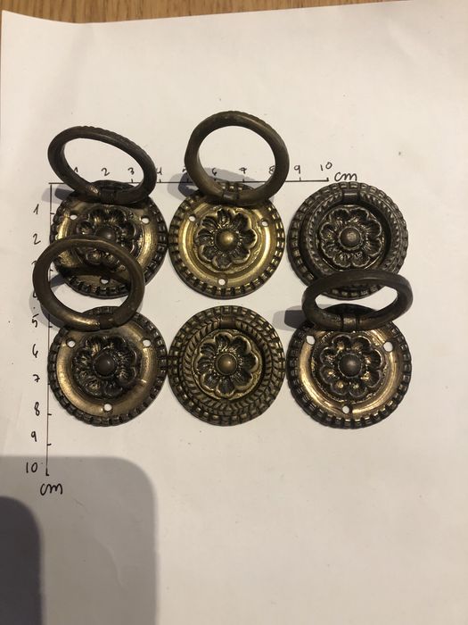 Conjunto de puxadores em latão