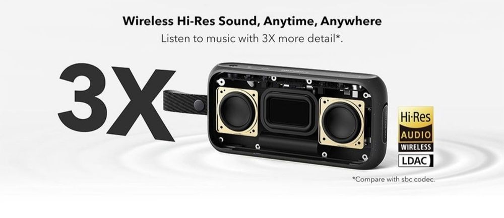 Bluetooth Hi-Res колонка Anker Motion 300 LDAC кодек