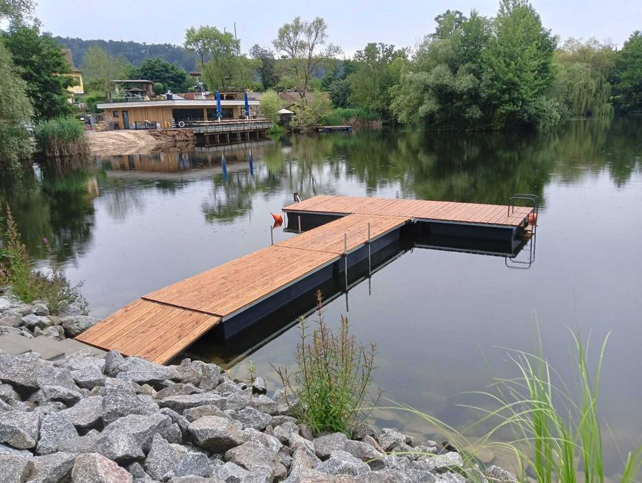 Pomost Pływający Pomosty Pływające Platforma Wyspa Rower wodny molo