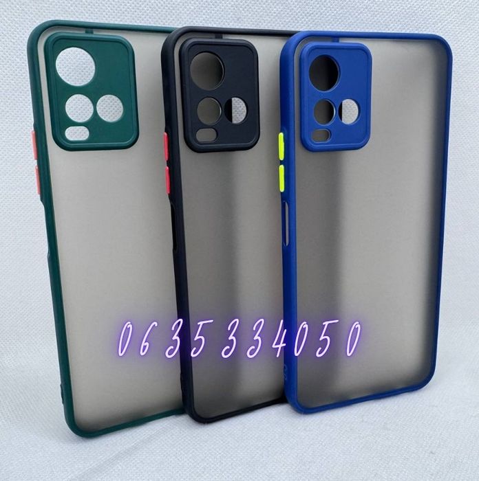 Чехол накладка для Vivo Y21 Y21S Y33S матовый бампер защита камеры