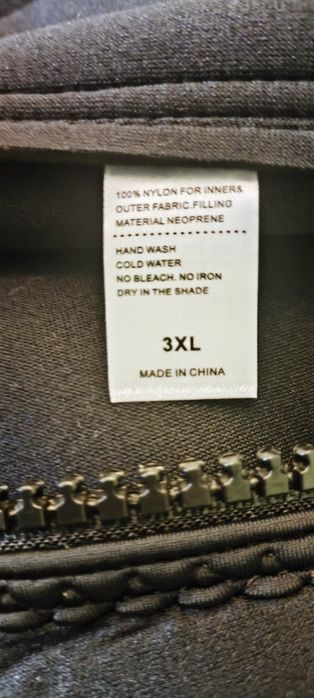 Fato de surf 3mm xxxl