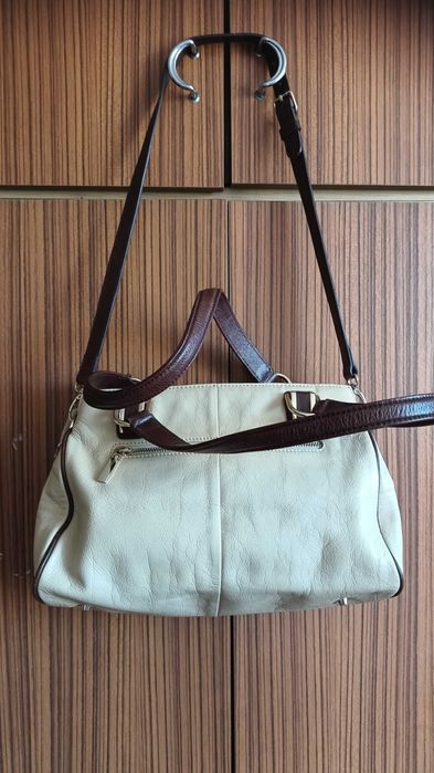 Torebka Kazar jasnobeżowo-brązowa