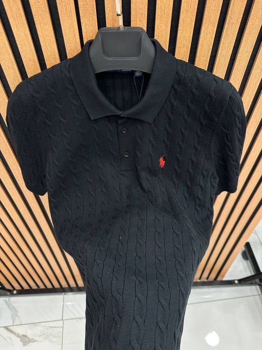 Чоловіча мужская Футболка поло polo  Ralph lauren ОРИГІНАЛ вʼязана