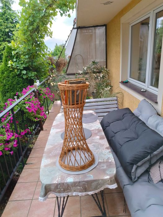 kosz wiklinowy Biblioteczka - kwietnik 70 cm