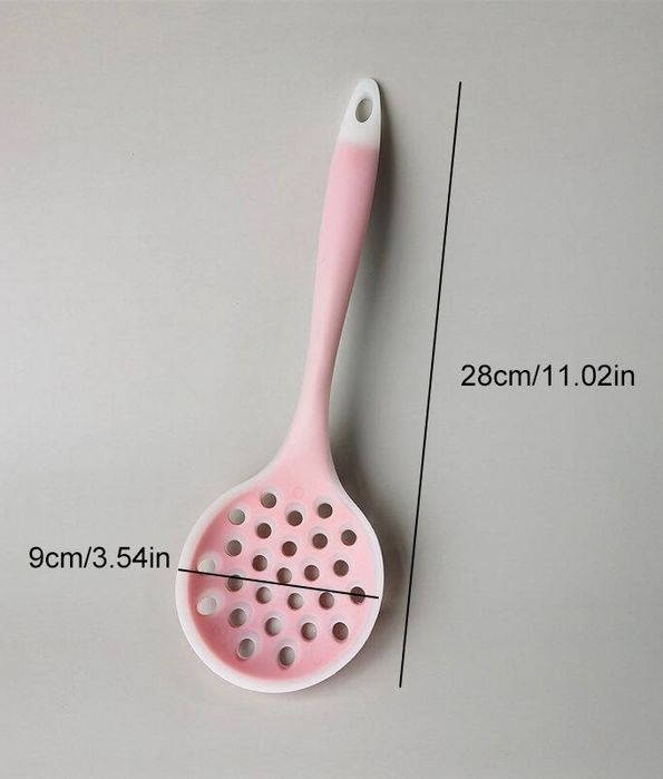 Шумовка силиконовая ложка с дырками