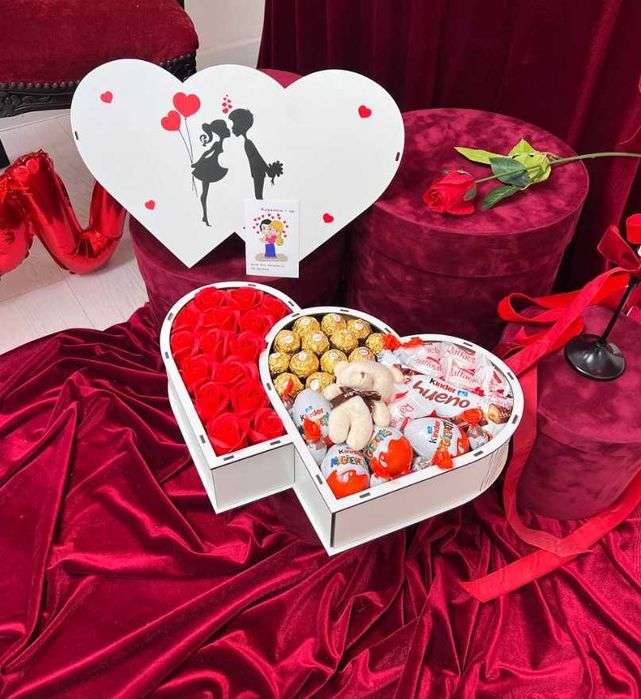 Солодкий бокс, Солодкий подарунок, Кіндер бокс, Подарок девушке, маме