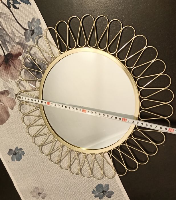 Lustro glamour, kolor złoty