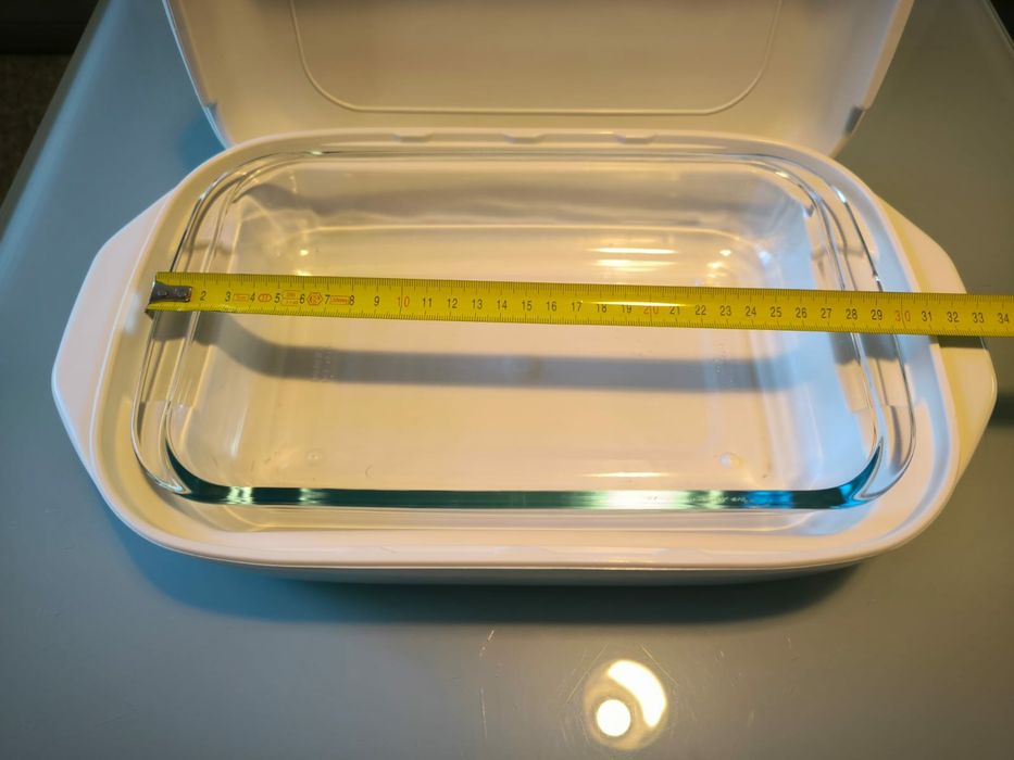 Tabuleiro em pirex com caixa térmica (novo)