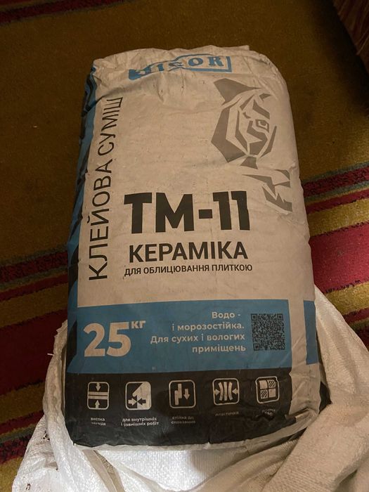 Клей для плитки TIGOR ТМ-11 Керамика (25 кг)