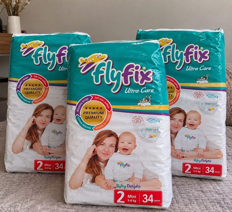 Подгузники Fly Fix Ultra Care, размер 2