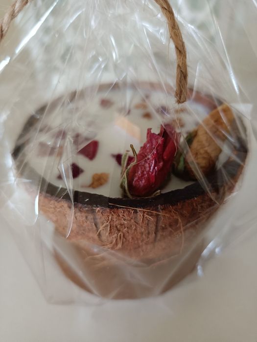 Świeca sojowa kokos