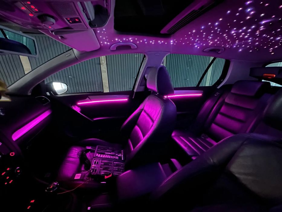 Контурная Ambient подсветка салона на все марки авто LED RGB Освещение