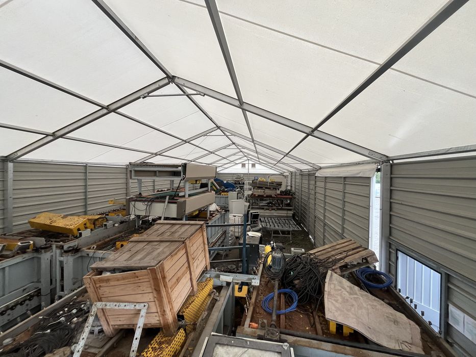 Hala namiotowa aluminiowa solidna  PROTAN  ELMARK 10mx40m