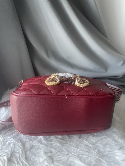 Nowa bordowa torebka z misiem