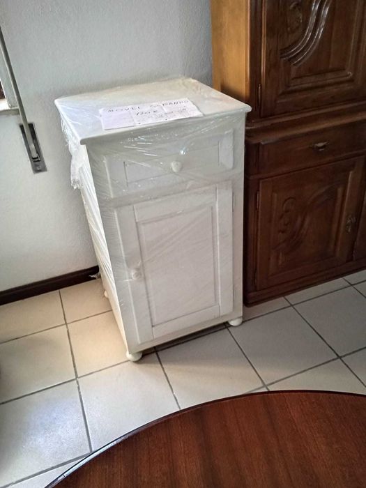 Móvel Q. Banho Branco Com 1 Gaveta (ref 36)