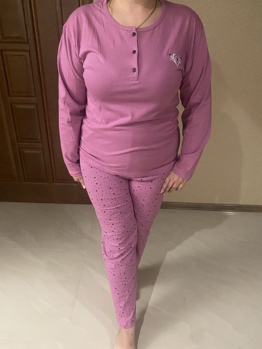 Жіноча трикотажна піжама  52 54 56 58