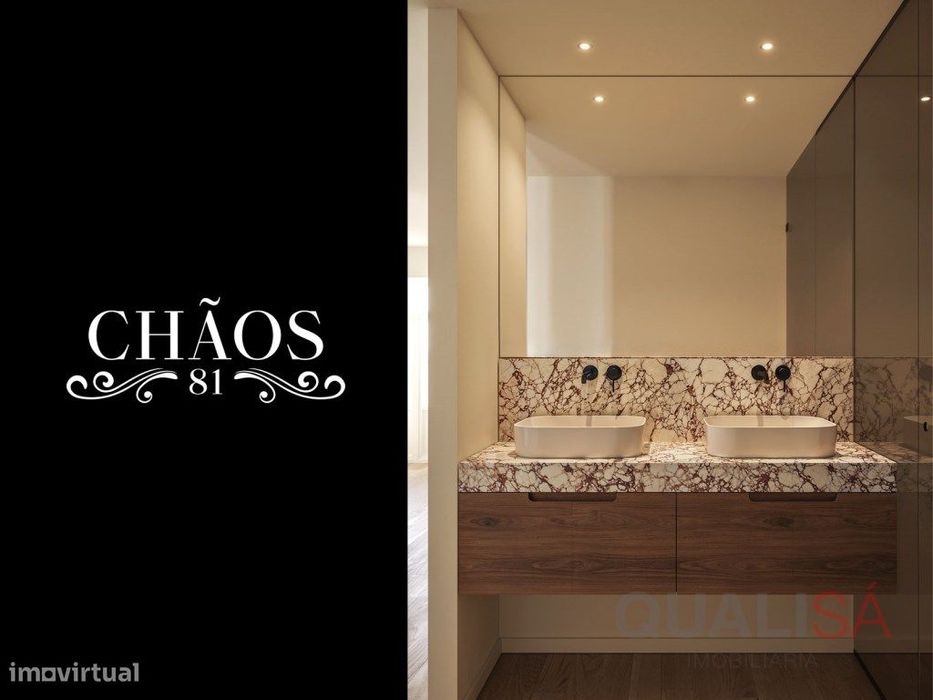 Apartamento T1 com varanda em prédio novo no centro histórico de Br...