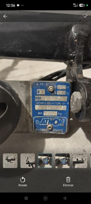 Gancho reboque Peugeot 106 completo homolgado