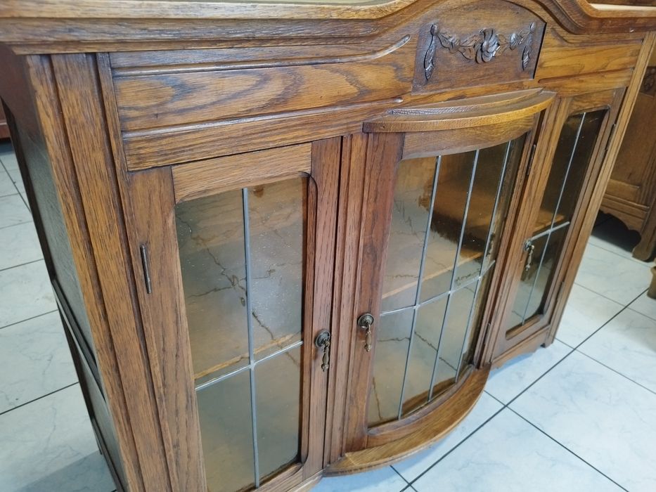 Witryna dębowa wisząca