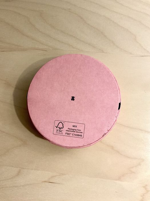 Caixa em tecido rosa Porta joias da Tous