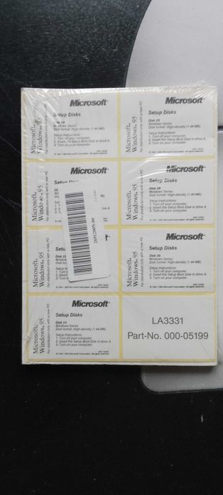 Windows 95 certyfikat + instrukcja