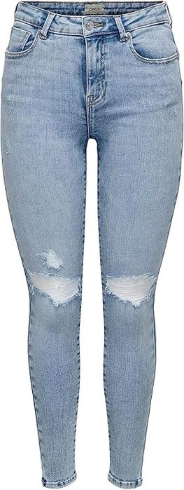 Jeansy z przetarciami Only XXL