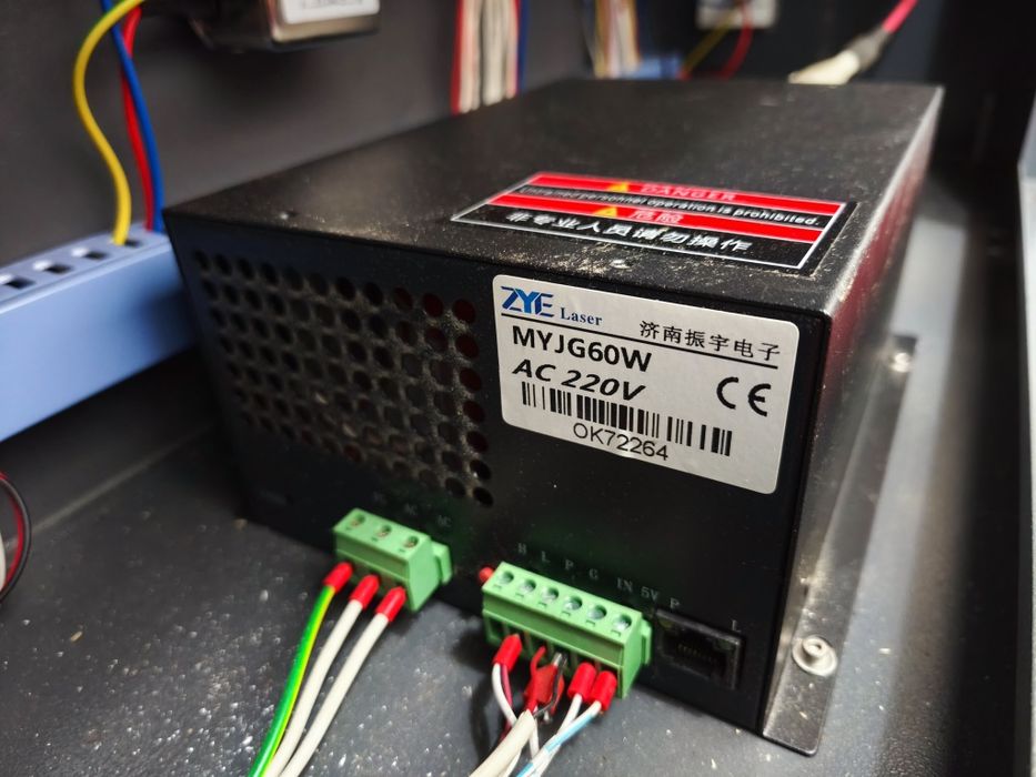 Máquina corte e gravação laser