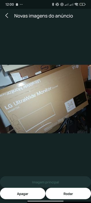 LG UltraWide Curvo de 34 polegadas 160HZ (Modelo: 34WP75C).