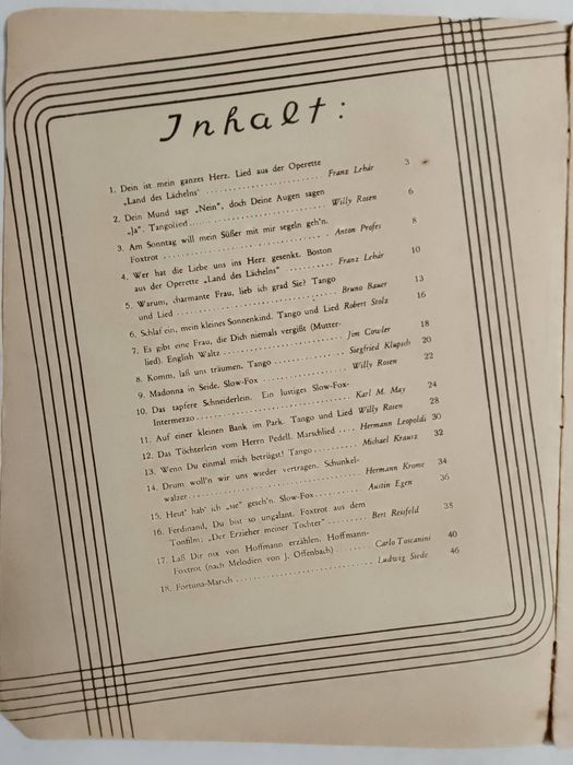 Zu Tee Und Tans Band 14 – 1929r
