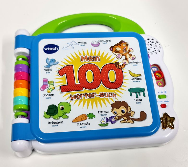 VTech Baby „Mein 100 słów” – interaktywna książka - j.niem i ang.