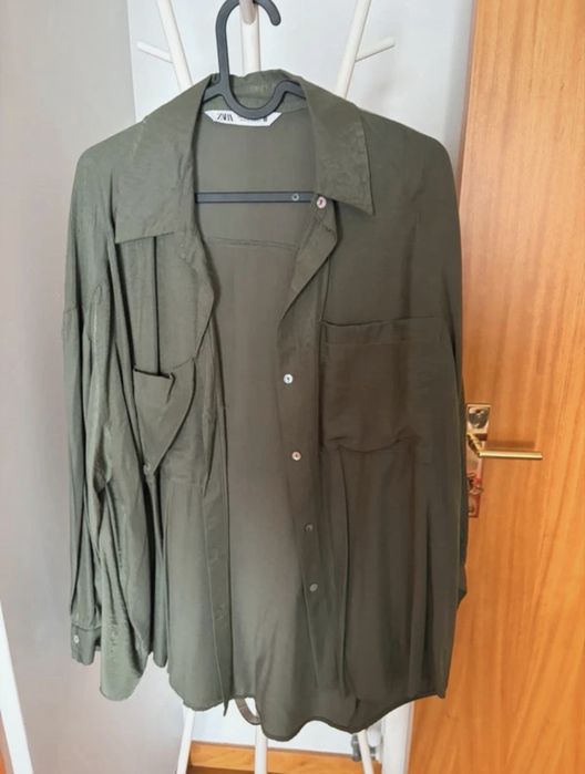 Zara - camisa verde