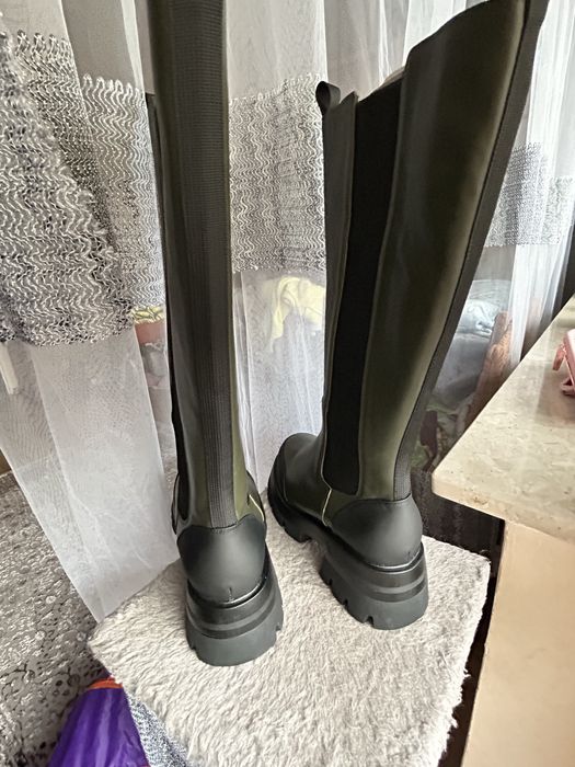 Zizzi wysokie skorzane kozaki 39 szersza lydka