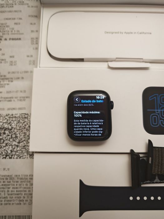 Apple Watch SE 3 44MM Preto Celular  Seminovo C/Garantia Aceito Retom