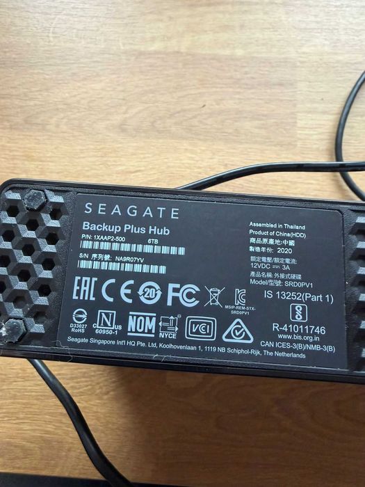 Dysk zewnętrzny 6TB Seagate Backup Plus Hub USB3.0
