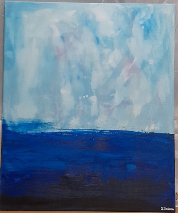 Quadro Tela com tinta acrílica 50x60cm