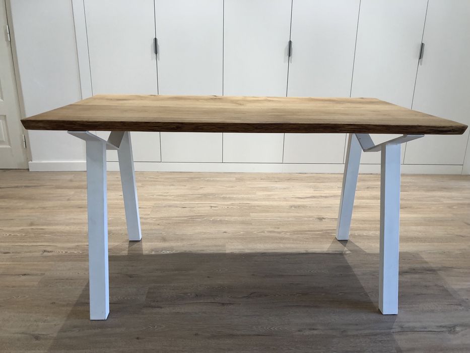 Mesa madeira carvalho francês 140x80cm nova