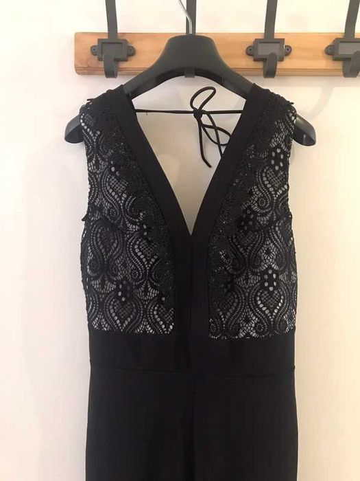 Macacão Preto e Branco