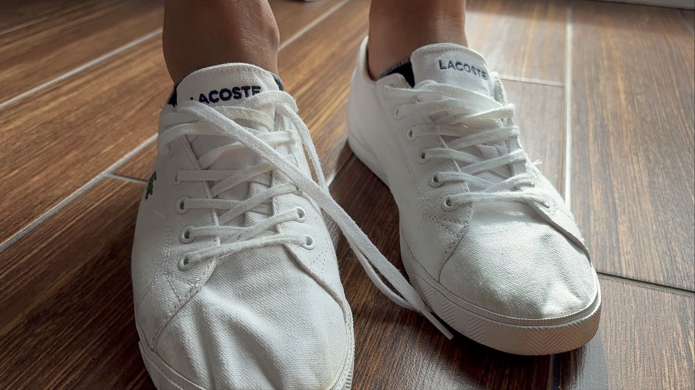 Tenisowki biale meskie Lacoste